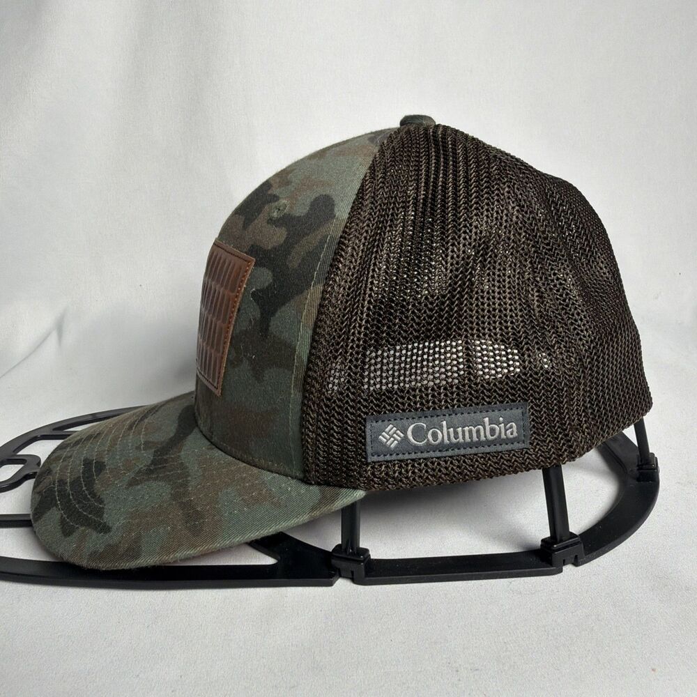 Columbia Hat Cap Camo Camouflage Mesh Back Tree Flag Patch - Picture 6 of 10